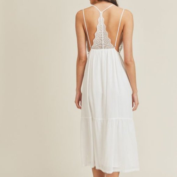 ❤️HP! White Gauze Midi Dress - Picture 11 of 16